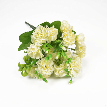 Букет гвоздики, 30 см, Кремовый (DIF-057604)