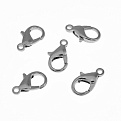 Замки-карабины, 14х8 мм, Темное серебро (ZAM-010193)