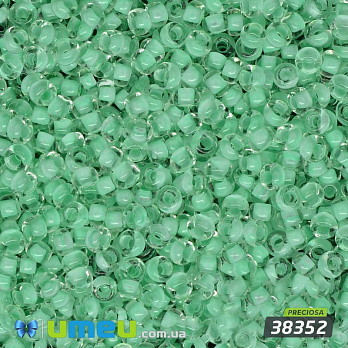 Бісер чеський №621 / 38352, Зелений блідий, Прокрашенний, 10/0 (BIS-003898)