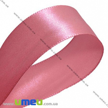 Атласная лента, 25 мм, Розовая, 1 м (LEN-017579)
