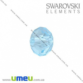 Бусина Swarovski 5040 Aquamarine, 6х4 мм, Рондель, 1 шт (BUS-005390)