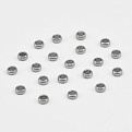 Бусины стоперы из нерж. стали, 2 мм, Темное серебро (STL-056671)