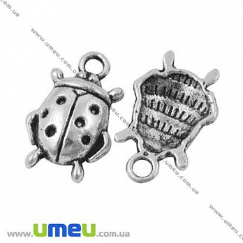 Підвіска метал. Сонечко, 18х11 мм, Античне срібло (POD-001199)