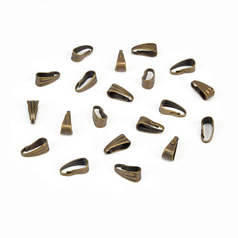 Тримач для кулона, 8х3,5 мм, Антична бронза (OSN-013572)