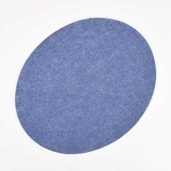 Термонаклейка для декору та ремонту одягу, 13,5х11 см, Синя світла (APL-060173)