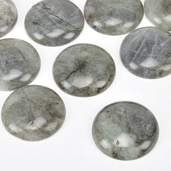 Кабошон нат. камінь Лабрадорит, Круглий, 25 мм (KAB-059233)