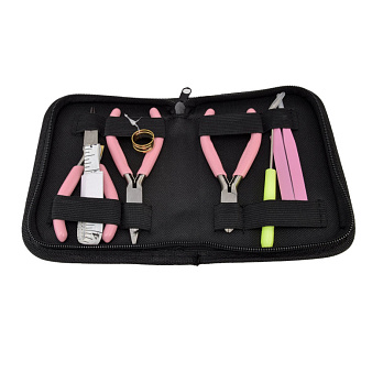 Набор инструментов в пенале, Розовый (INS-059426)