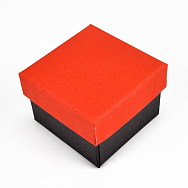 Коробочка Квадратна під колечко, 5х5х3,5 см, Червона (UPK-060576)