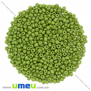 Бісер китайський середній, 8/0, Оливковий натуральний, 3 мм (BIS-009053)