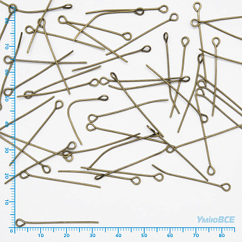 Булавки, Античная бронза, 3,2 см, 0,7 мм, уп (5 г) (PIN-056165)