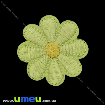 Термоаппликация Цветочек, 3,8 см, Желтая (APL-020952)