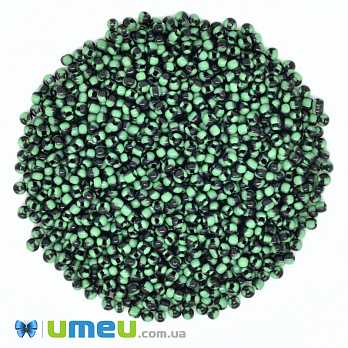 Бисер китайский средний, 8/0, Зеленый натуральный, 3 мм (BIS-039022)