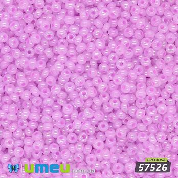 Бісер чеський №562 / 57526, Рожевий блідий райдужний, Перламутровий, 10/0 (BIS-009929)