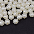 Бусины для сумок ОПТ, Пластиковые, Круглые Жемчуг, 10 мм, Молочные (BUS-059608)