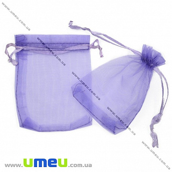 Подарочная упаковка из органзы, 7х9 см, Фиолетовая, 1 шт (UPK-012371)