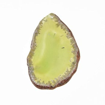 Срез Агата, Зеленый, 69х44 мм (POD-009288)