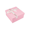 Подарочная коробка Квадратная, 17х17х8 см, Розовая (UPK-060616)