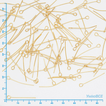 Булавки из нержавеющей стали, 25 мм, Золото, 1 шт (STL-050867)