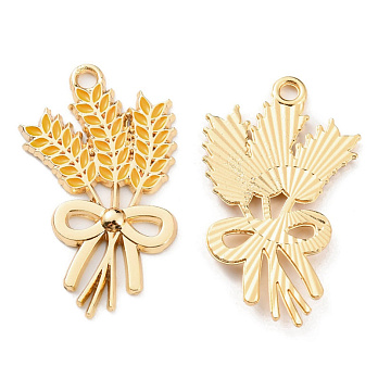 Підвіска метал. Колоски пшениці, 34,5 х20,5 мм, Золото (POD-053520)