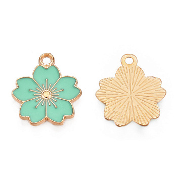 Підвіска метал. Квітка м'ятна, 20,5х17,5 мм, Золото (POD-053824)