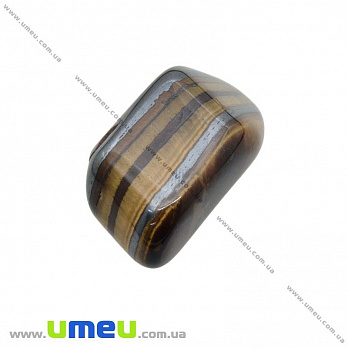 Галтовка Тигрове око з гематитом, 35х19х14 мм (POD-026079)