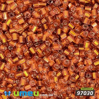 Бісер чеський Рубка 10/0, №97030, Помаранчевий блискучий (BIS-031264)
