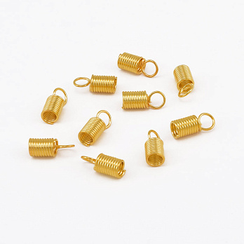 Затискачі пружинки, 10х4,5 мм, Золото (ZAG-010301)