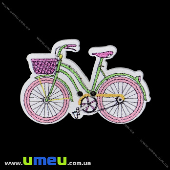 Декоративний пришивний елемент Велосипед, 32х21 мм (DIF-033469)