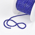Стразовий ланцюг SS6 - 2,0 мм, Синій, Стрази скляні сині (ZEP-061034)