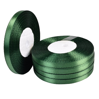 Атласная лента, 6 мм, Зеленая (LEN-052826)