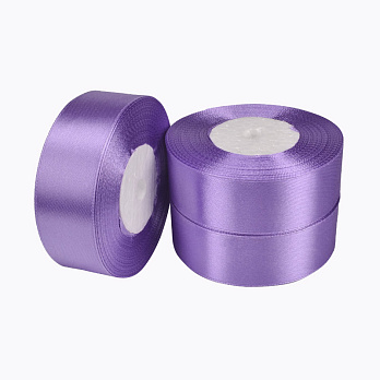 Атласна стрічка, 25 мм, Бузкова (LEN-057572)