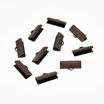 Затиск для стрічок, 16х8 мм, Мідь (ZAG-011108)