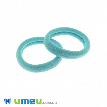 Резинка для волос микрофибра, 40 мм, Бирюзовая (OSN-041666)