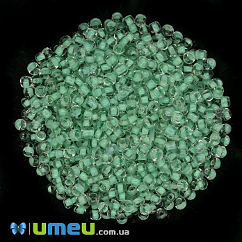 Бисер китайский крупный, 6/0, Мятный прокрашенный, 4 мм (BIS-037737)