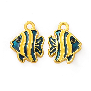 Підвіска метал. Рибка (двостор.), 13,5х11 мм, Золото (POD-053605)