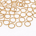 Колечки из нерж. стали, 8 мм, 0,8 мм, Покрытие 18 kt (STL-061284)