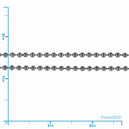 Ланцюг з кульками 1,5 мм з нержавіючої сталі, Темне срібло, 1 м (STL-055256)