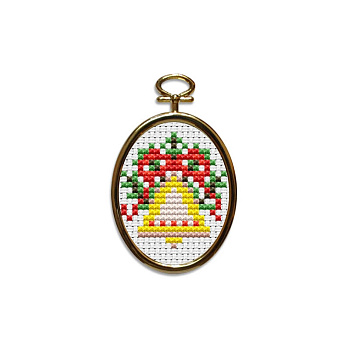 Набор для вышивания нитками с рамкой, Колокольчик, 9х5 см (SXM-061244)