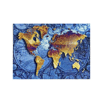 Набір алмазного живопису на підрамнику 50х40 см, Мапа світу (SXM-052382)