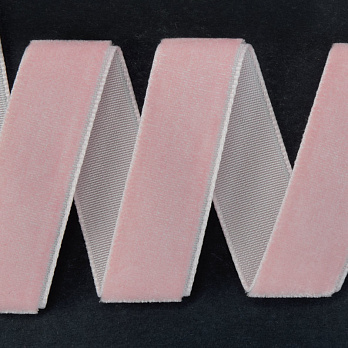 Лента бархатная, 15 мм, Персиковая (LEN-060291)