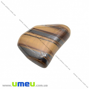 Галтовка Тигрове око з гематитом, 27х24х9 мм (POD-026090)