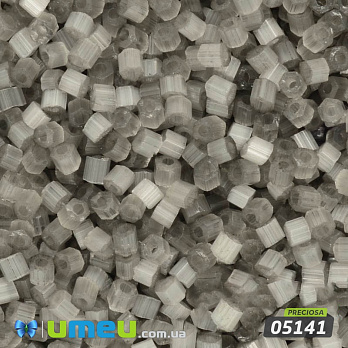 Бисер чешский Сатин 10/0, №05141, Серый (BIS-024265)