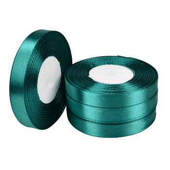 Атласная лента, 12 мм, Изумрудная (LEN-052733)