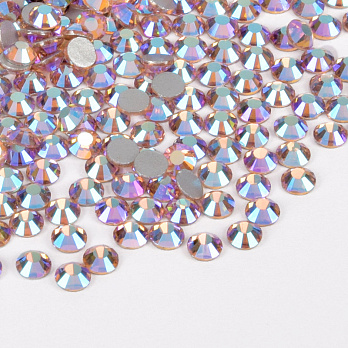 Стразы плоские SS16 (3,8 мм), Персиковые AB (STR-061350)