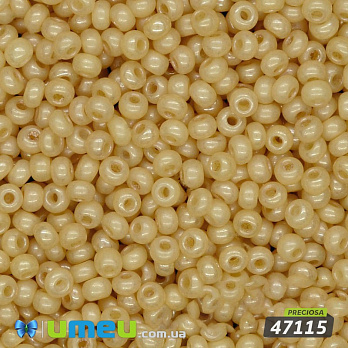 Бісер чеський №505/47115, Бежевий, Перламутровий, 10/0 (BIS-007926)