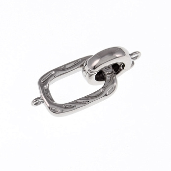 Застібка, 28х11 мм, Латунь з покриттям Родій (ZAM-055428)