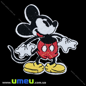 Термоаплікація дитяча Міккі Маус, 7,5х7,5 см (APL-020961)