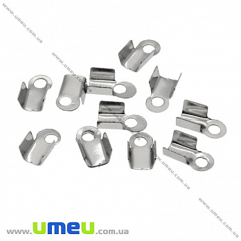 Затискачі, 6х3 мм, Темне срібло (ZAG-009253)