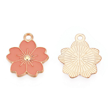 Подвеска метал. Цветок коралловый, 20,5х17,5 мм, Золото (POD-053827)