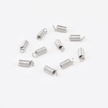 Затискачі пружинки, 9,5х3,5 мм, Світле срібло (ZAG-011178)